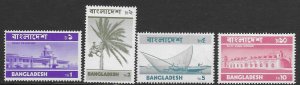 Bangladesh 52-55  1973  set 4   fvf mint nh
