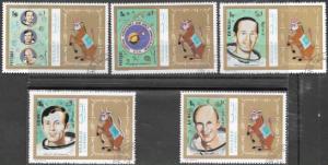 Sharjah 1972  Set of 5.  Space.  Apollo 17. NASA