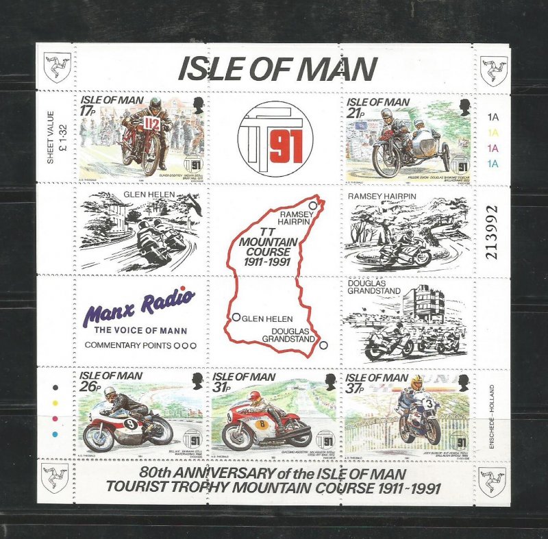 O) 1991 ISLE OF MAN, MOTORCYCLE, TOURIST TROPHY MOUNTAIN, COURSE, OLIVER GODF...