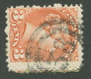 CANADA #37 USED SMALL QUEEN 2-RING NUMERAL CANCEL 38