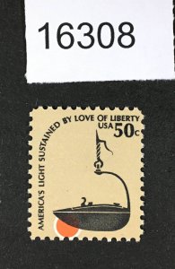 MOMEN: US STAMPS # 1608 MINT OG NH VAR. LAMPSHIFT DOWNWARDS LOT #16308