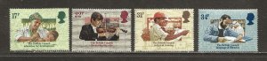 Great Britain Scott catalog # 1067-1070 Unused Heavy HR