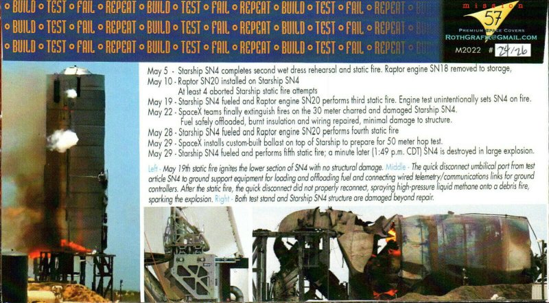 2020 SpaceX Starship SN4 Prototype Explosive Static Fire Brownsville 29 May M57