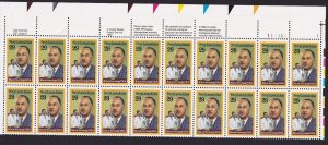 Scott #2746 Percy Julian (Chemistry) Plate Block of 20 Stamps - MNH