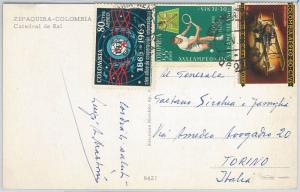 59884 - COLOMBIA - POSTAL HISTORY: SPECIAL  CARD 1966 -  UIT  Tennis