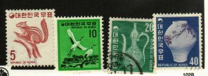 Korea #638 MH, 645 MNG, 649, 651 used