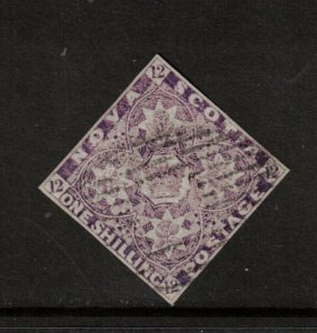 Nova Scotia #6 Very Fine Used With Light Oval Grid Cancel