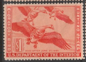 U.S. Scott Scott #RW11 Duck Stamp - Mint Single
