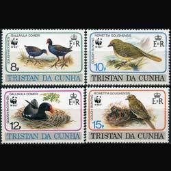 TRISTAN DA CUNHA 1991 - Scott# 500-3 WWF-Birds Set of 4 NH