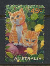 Australia SG 1652 Used  Self adhesive - Pets Cats