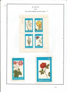 STAFFA - 1982 - Flowers - Sheets - Mint Light Hinged - Private Issue