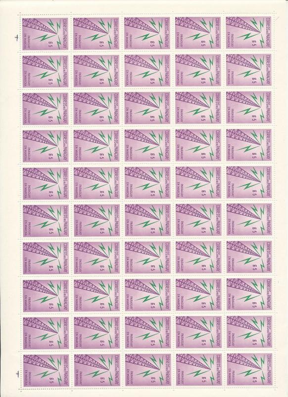 PARAGUAY Sheets MNH Air Boat (600 Stamps)(Au15632