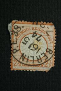 Germany #19 2 1/2 Groschen Berlin 1874 Postmark