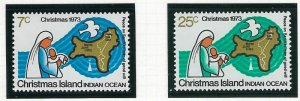 Christmas Is 59-60 MNH 1973 Christmas (ak4975)