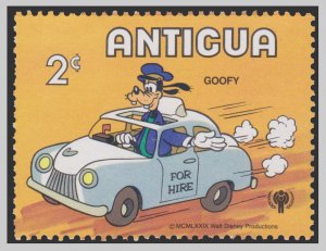 ANTIGUA ISLAND STAMP 1980 SCOTT # 564.  UNUSED. DISNEY CHARACTER.