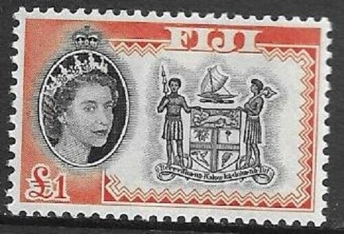 1964    FIJI  -  SG.  3235  -   £1  BLACK  &  ORANGE  -  MNH