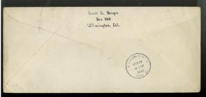 1933 Graf Zeppelin Century of Progress Chicago Cover Akron cancels