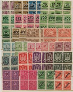 Germany. Inflation Issues, All Different Group2 blks 4 NH