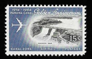 CANAL ZONE C38 15 cents Blue & black Stamp Mint OG NH VF