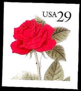 # 2490 MINT NEVER HINGED RED ROSE