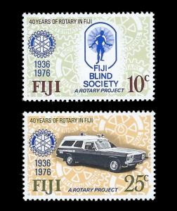 Fiji 1976  Sc 365-66 MNH Services of the Rotary International