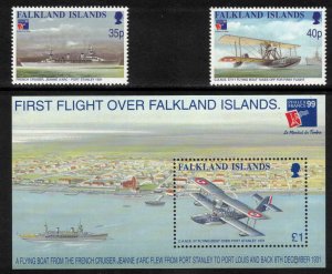 FALKLAND ISLANDS 1999 PhilexFrance ''99 Exhibition; Scott 731-33, S...