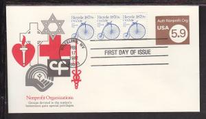 US U591 Non Profit 1982 Fleetwood U/A FDC H410