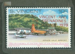 St. Vincent #568 Mint (NH) Single (Plane)