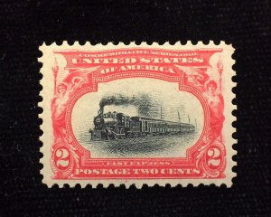 HS&C: Scott #295 2 cent Pan American. Mint XF NH US Stamp