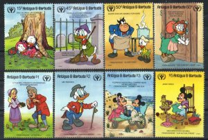 Antigua Stamp 1334-1341  - Disney characters in Dickens novels