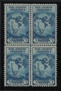 1935 Sc 753 Byrd Expedition 3c MNG as issued Center Line Block NGAI  CV $75