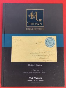 The Erivan Collection U.S. Stamps, Part I,  H.R. Harmer, NYC, June 22, 2019 