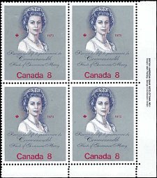 CANADA   #620 MNH LOWER RIGHT PLATE BLOCK  (4-2)