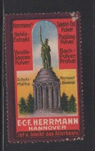 German Advertising Stamp - E.C.F. Herrmann, Hannover