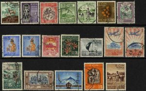 Ceylon SG448/65 Set of 17 Fine Used Cat 22 pounds