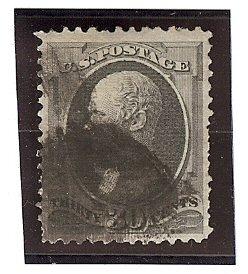 U.S. Used Scott #165 30 Cent Gray Black