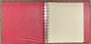 Lighthouse Padded RED Excellent DE 13 Ring Stamp Album with Slipcase - USED