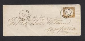 SARDINA  1862  10c    on  COVER  to SEARPENO