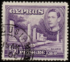 Cyprus 164 - Used - 1/2 pi Columns at Salamis (1951) (cv $0.75) +