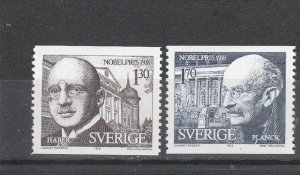 Sweden  Scott#  1271-1272  MH  (1978 Nobel Prize Winners)