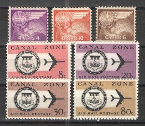 United States - Canal Zone 1951-65 lot - MNH/MH VG/F  Air mail lot