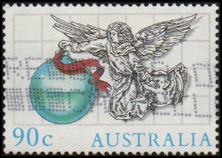 Australia 970 - Used - 90c Christmas / Angel / Ornament (1985) (cv $1.40)