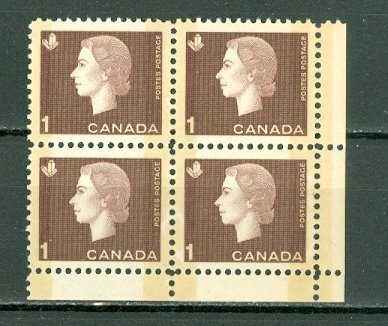 CANADA 1963 CAMEO #401p WINNIPEG TAG ...LR CORNER BLK  MNH...$1.25