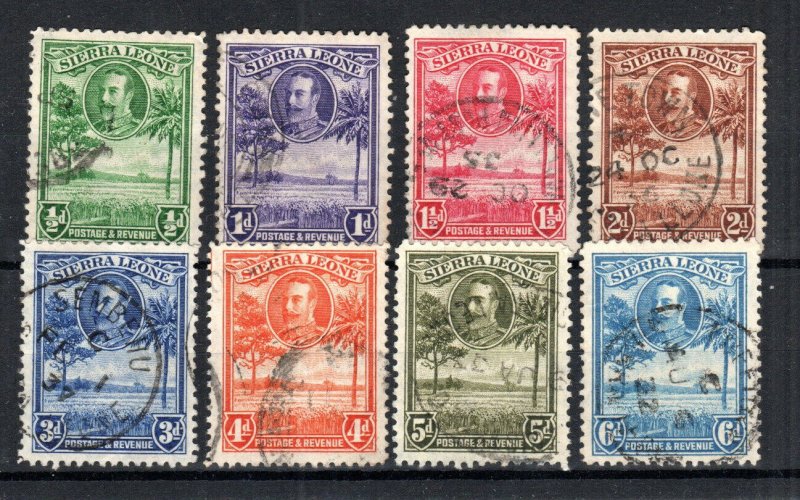 Sierra Leone 1932 values to 6d SG SG 165-62 FU CDS