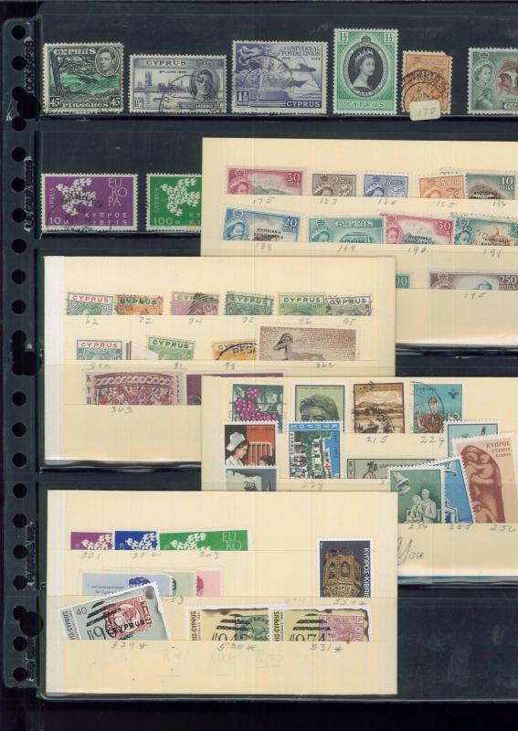 1903-1960 Cyprus Postage Stamp Mixed Variety Mint & Used Collection Value $1,970