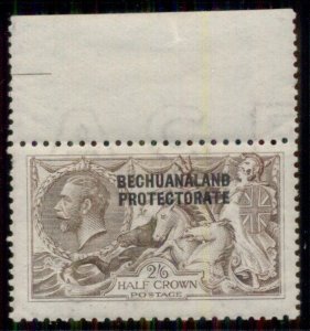 BECHUANALAND PROT #92a, 2sh6p light brown, og, NH, hinged in margin only, VF