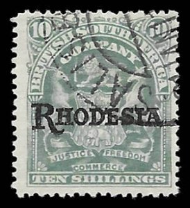 Rhodesia 98  1909  10 sh.  fvf used