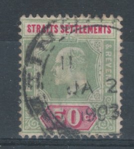 Straits Settlements 1904 King Edward VII 50c Scott # 121 Used