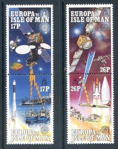 Isle Of Man 1991 Europe in Space Set SG474/477 MNH 