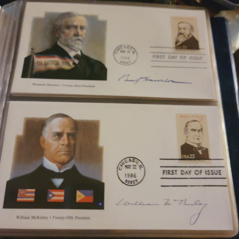 USA The Presidents of the US first day issue complete set with binder